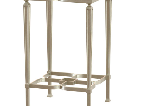 Lucky Charm caracole table metal frame 3D Model