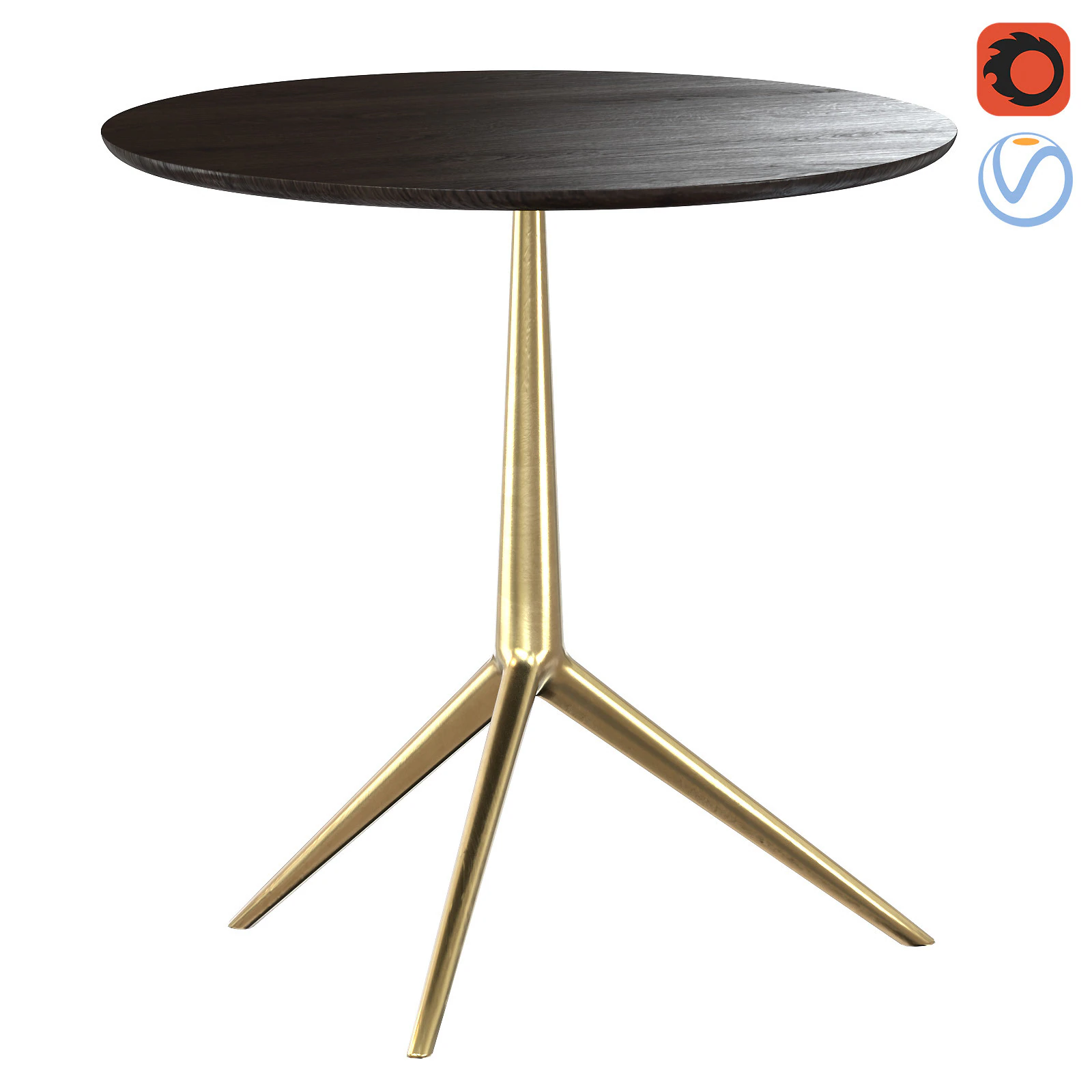 Cozy Antonio Citterio Small Table 3D Model .c4d .max .obj .3ds .fbx .stl .blend 