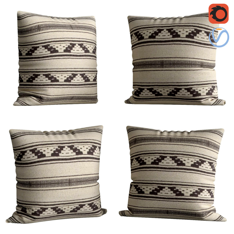 Kelim floor cushion Egypt 3D-Modell .c4d .max .obj .3ds .fbx .stl .blend 