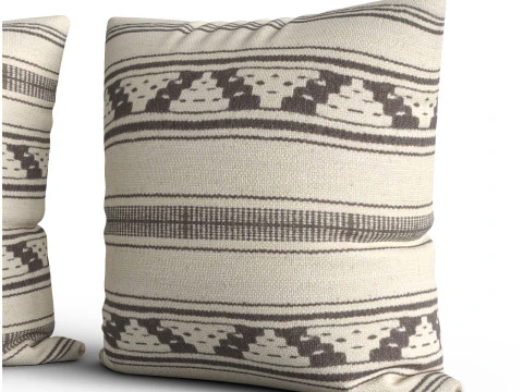 Kelim floor cushion Egypt 3D Model