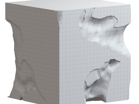 Accent Square Root Coffee Table 3D-Modell