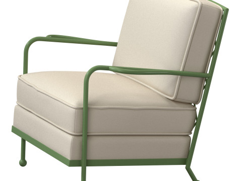 Maison Royere Fauteuil Croisillon Metal Croisillon Armchair Model 3D