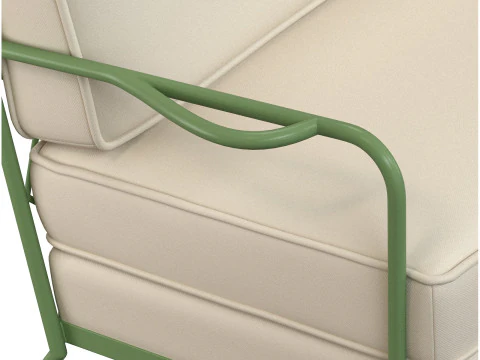 Maison Royere Fauteuil Croisillon Sill&oacute;n Croisillon de metal Modelo 3D