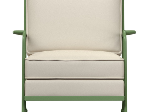 Maison Royere Fauteuil Croisillon Metal Croisillon Armchair Model 3D