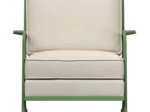 Maison Royere Fauteuil Croisillon Sill&oacute;n Croisillon de metal Modelo 3D