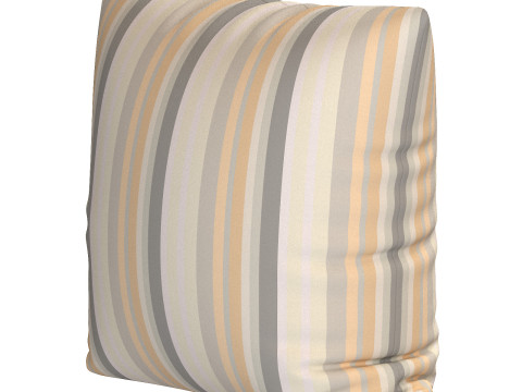 STRIPED LINEN THROW PILLOW COVER 3D Model