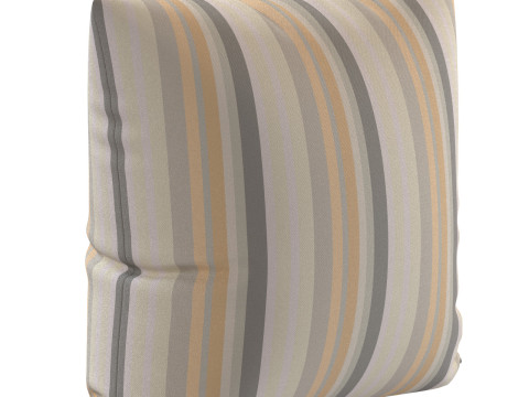 STRIPED LINEN THROW PILLOW COVER 3D Model