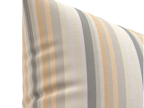 Capa de almofada em linho listrado Modelo 3D