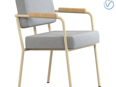 FEST Monday dining chair with arms 3D Модель