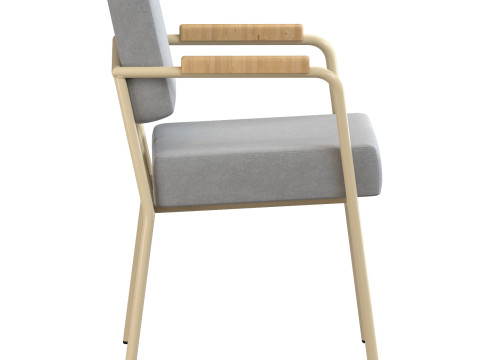 FEST Monday dining chair with arms 3D Модель