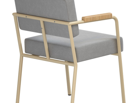 FEST Monday dining chair with arms 3D Модель