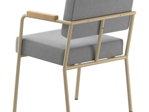 FEST Monday dining chair with arms 3D Модель