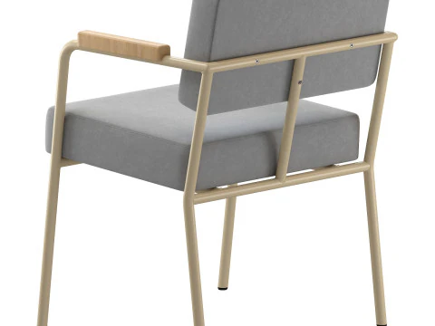 FEST Monday dining chair with arms 3D Model