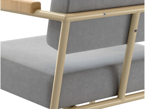 FEST Monday dining chair with arms 3D Модель