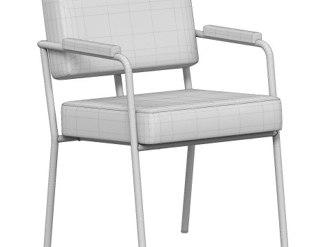 FEST Monday dining chair with arms 3D Модель