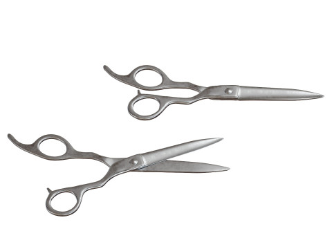 Kasho Metal Scissors for a hairstyle 3D Модель