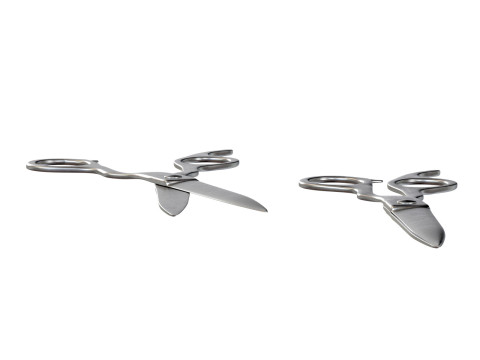 Kasho Metal Scissors for a hairstyle 3D Модель