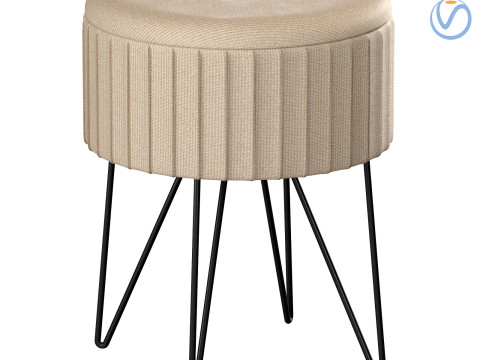 Kupang model upholstered pouf 3D Модель