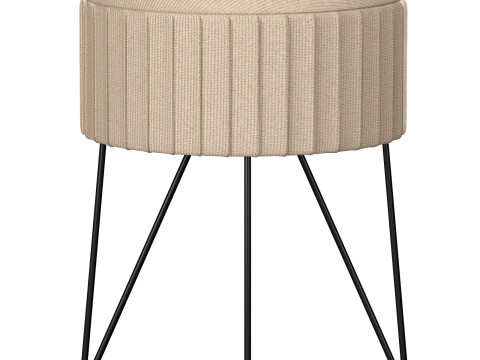 Kupang model upholstered pouf Modello 3D