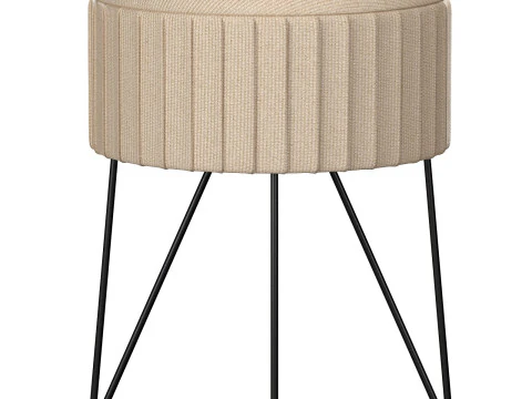 Pouf rembourr&eacute; mod&egrave;le Kupang Modèle 3D