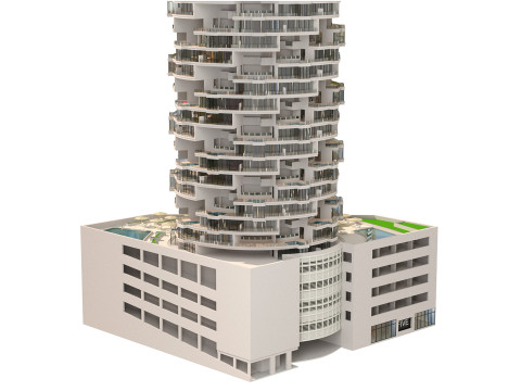 FIVE Jumeirah Village Hotel 3D Model