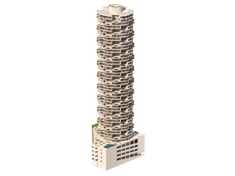 FIVE Jumeirah Village Hotel 3D Model