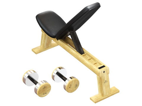 NOHrD DumbBells WeightBench Weight Rack 3D Model