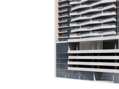 Bloom Heights tower in Jumeirah Village circle Dubai 3D Model