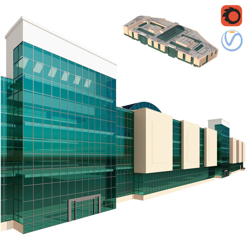 Shopping Circle Mall Jumeirah vila dubai Modelo 3D .c4d .max .obj .3ds .fbx .stl .blend 