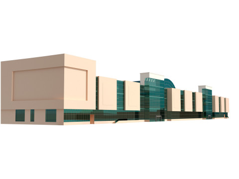 Shopping Circle Mall Jumeirah village dubai 3D 模型