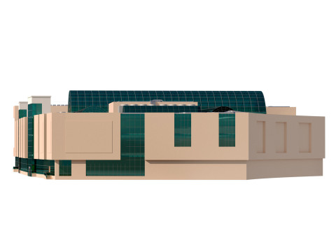 Shopping Circle Mall Jumeirah village dubai 3D 模型