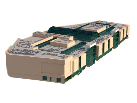 Shopping Circle Mall Jumeirah village dubai 3D 模型