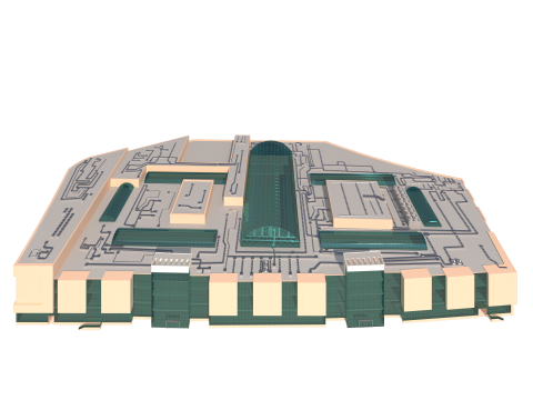 Shopping Circle Mall Jumeirah village dubai 3D 模型