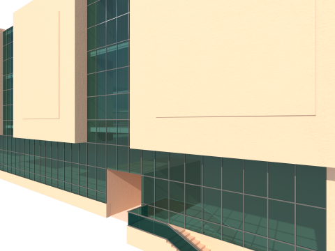 Shopping Circle Mall Jumeirah village dubai 3D 模型
