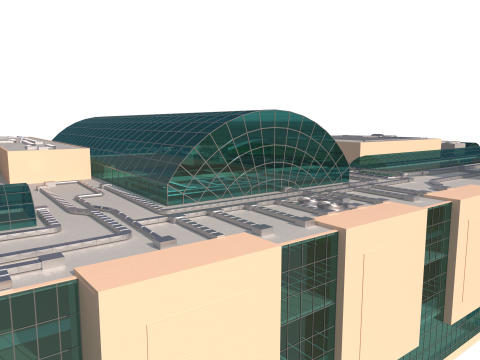 Shopping Circle Mall Jumeirah village dubai 3D 模型
