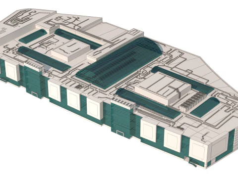 Shopping Circle Mall Jumeirah vila dubai Modelo 3D