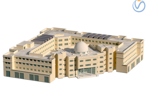 JSS International School Dubai Jumeirah Village 3D Модель