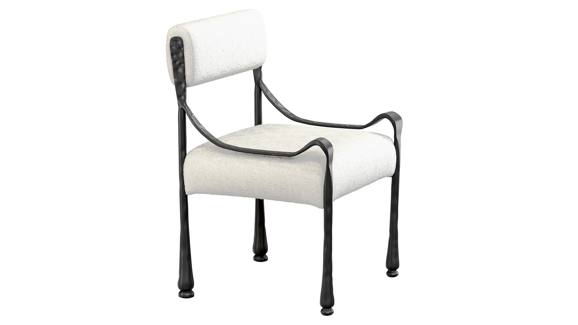 LOTUA CHAIR wrought iron 3D Model .c4d .max .obj .3ds .fbx .stl .blend