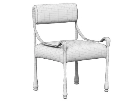 LOTUA CHAIR wrought iron 3D Model