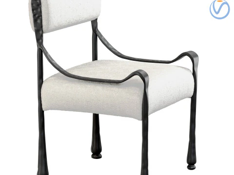 LOTUA CHAIR wrought iron 3D Model