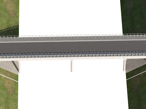 Road bridge one lane 01 3Dモデル