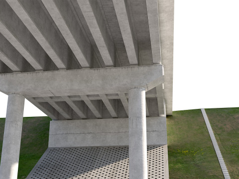 Road bridge one lane 01 3Dモデル