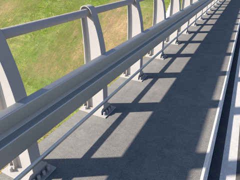 Road bridge one lane 01 3Dモデル