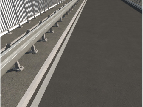 Road bridge one lane 02 3Dモデル