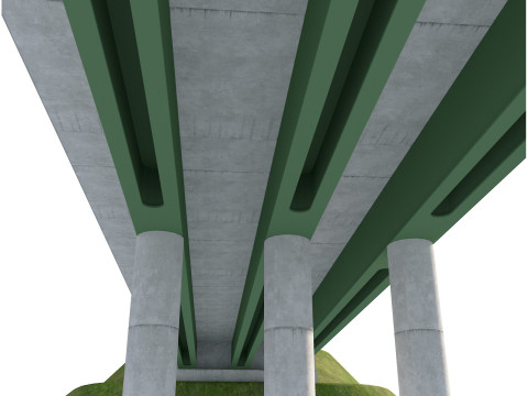 Road bridge one lane 02 3Dモデル