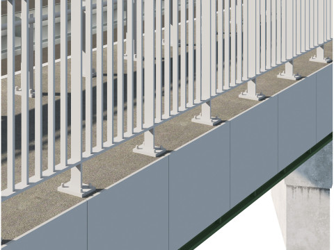 Road bridge one lane 02 3Dモデル