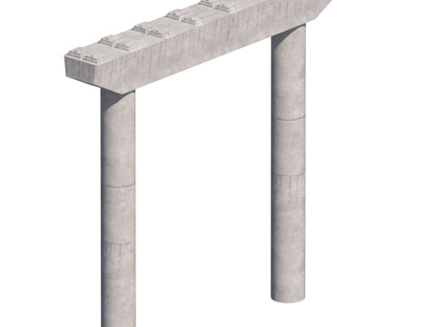 Road bridge section elements for personal configuration Model 3D