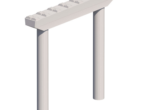 Road bridge section elements for personal configuration Model 3D
