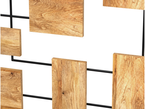 Decorative wall panel with mango wooden elements Modelo 3D