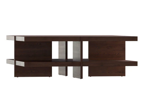 Coffee Table Oak USA 1980s 3D Model